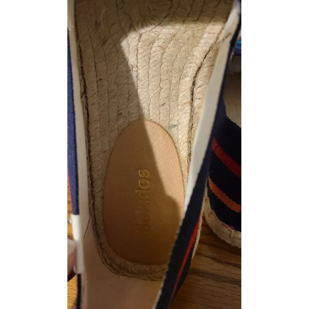 Soludos‎ Dali Espadrille Rainbow Stripe Size 6.5 New In Box